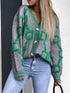 'Kalina' Lettered Oversized Cardigan - Celes Fashion